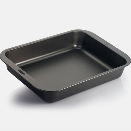 Rectangular Teflon-coated baking tray CM.37x26x6h 